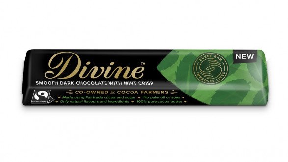 Divine Dark Chocolate Mint Crisp 35g x 30